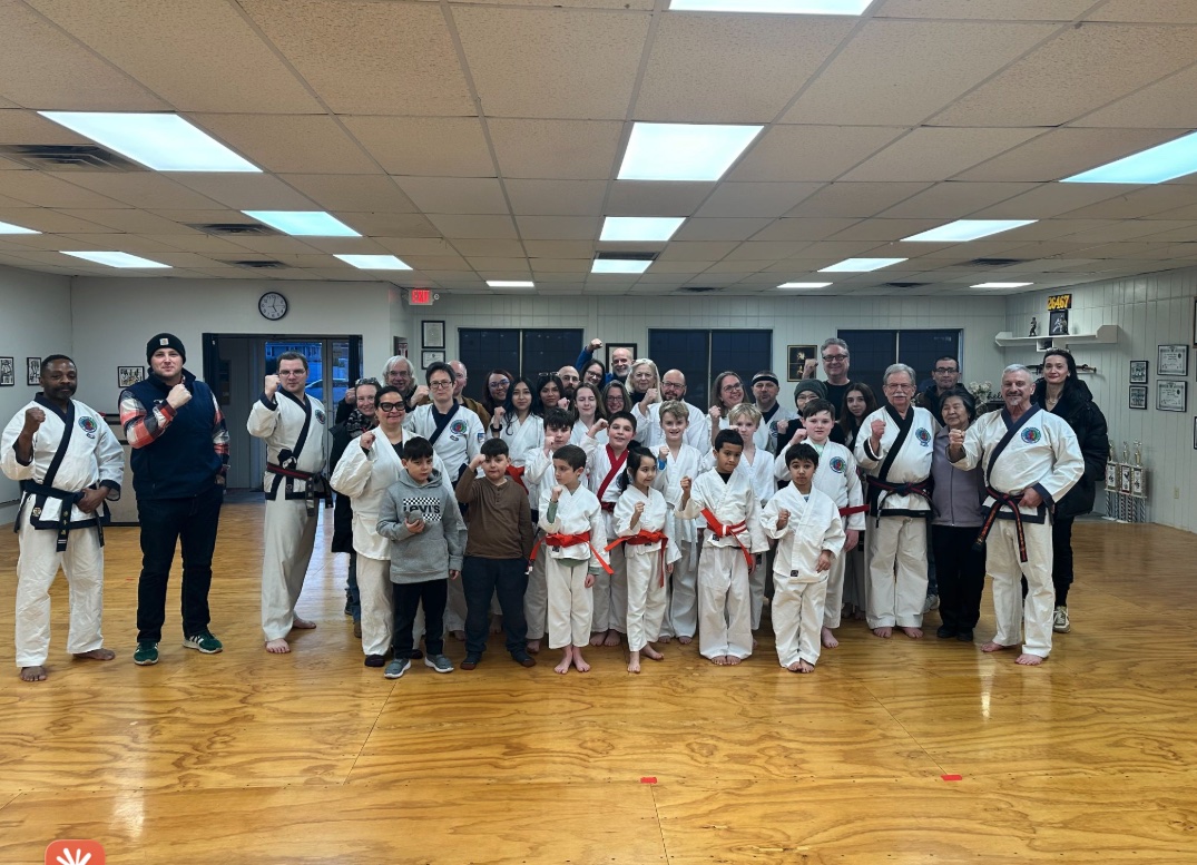Family martial arts class